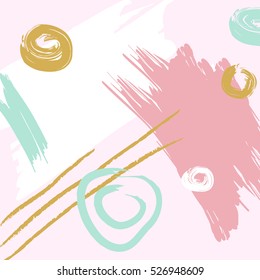Artistic abstract colorful background. Hand Drawn texture. Trendy design poster, cover, card design. Vector illustration.