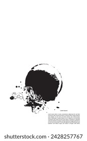 Artistic abstract flyer. Basis template universal use