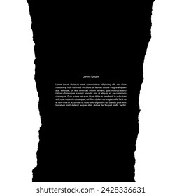 Artistic abstract flyer template. Basis universal basis black and white