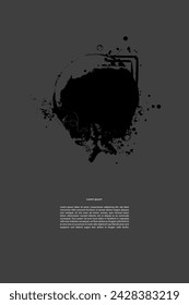 In: Artistic Abstract Flyer. Vorlage universelle Verwendung Graustufen