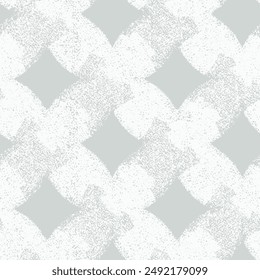 Collage geométrico abstracto artístico comprueba el diseño de patrón sin fisuras del estilo de primavera de invierno en lino gris texturizado para el diseño de textura textil