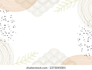 plantilla de fondo horizontal abstracto artístico