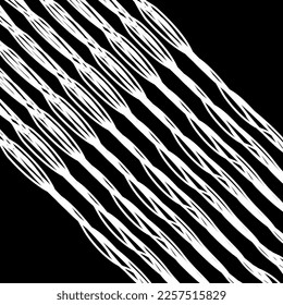 Artistic Abstract Lines Motifs Pattern for Decoration, Background, Ornate or Graphic Design Element. Vector Illustration