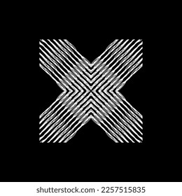 Artistic Abstract Lines Motifs Pattern for Decoration, Background, Ornate or Graphic Design Element. Vector Illustration