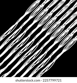 Artistic Abstract Lines Motifs Pattern for Decoration, Background, Ornate or Graphic Design Element. Vector Illustration