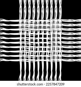 Artistic Abstract Lines Motifs Pattern for Decoration, Background, Ornate or Graphic Design Element. Vector Illustration