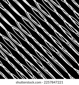 Artistic Abstract Lines Motifs Pattern for Decoration, Background, Ornate or Graphic Design Element. Vector Illustration