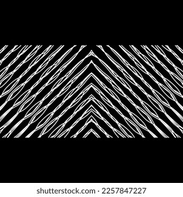 Artistic Abstract Lines Motifs Pattern for Decoration, Background, Ornate or Graphic Design Element. Vector Illustration