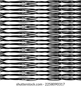 Patrón de motivos de líneas abstractas artísticas para elementos de decoración, fondo, organización o diseño gráfico. Ilustración vectorial