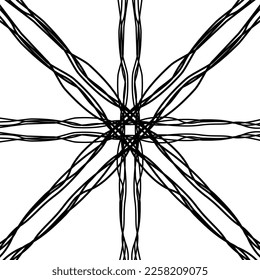 Künstlerische Abstrakte Linien Muster für Dekoration, Hintergrund, Ornate oder Grafikdesign Element. Vektorgrafik