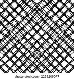 Artistic Abstract Lines Motifs Pattern for Decoration, Background, Ornate or Graphic Design Element. Vector Illustration