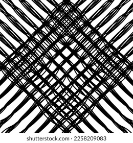 Artistic Abstract Lines Motifs Pattern for Decoration, Background, Ornate or Graphic Design Element. Vector Illustration