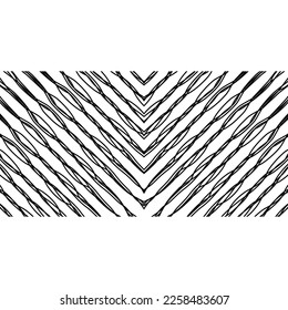 Artistic Abstract Lines Motifs Pattern for Decoration, Background, Ornate or Graphic Design Element. Vector Illustration