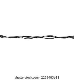 Artistic Abstract Lines Motifs Pattern for Decoration, Background, Ornate or Graphic Design Element. Vector Illustration