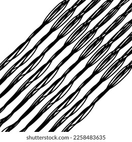Patrón de motivos de líneas abstractas artísticas para elementos de decoración, fondo, organización o diseño gráfico. Ilustración vectorial