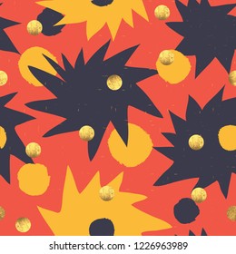 Artistic abstract pattern. Fashionable template for design. Vector illustration.