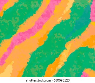 Artistic and abstract pink, orange, dan green watercolor background - vector.
