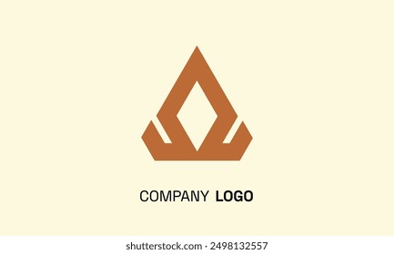 Artistic Abstract Triangle Diamond Shape Logo Design for Luxury Brands, Creative Agencies, and Modern Businesses