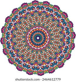 Abstracción Artística: Un Patrón De Boho Mandala 