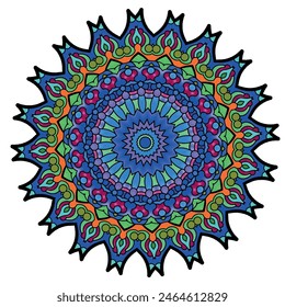 Artistic Abstraction: A Boho Mandala Pattern 