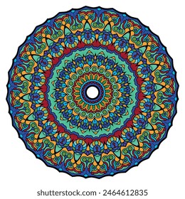 Abstracción Artística: Un Patrón De Boho Mandala 