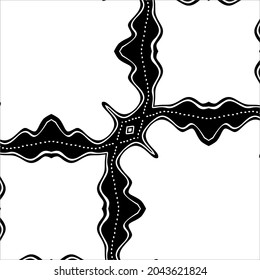 Artistic Abstraction Motifs Pattern. Decoration for Interior, Exterior, Carpet, Textile, Garment, Cloth, Silk, Tile, Plastic, Paper, Wrapping, Wallpaper, Pillow, Sofa, Background Ect. Vector