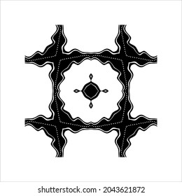 Motif Artistique Abstrait Motifs. Décoration pour l'intérieur, l'extérieur, Tapis, Textile, Vêtement, Tissu, Soie, Tuile, Plastique, Papier, Wrapping, Fond D'Écran, Oreiller, Canapé, Arrière-Plan Etc. Image vectorielle