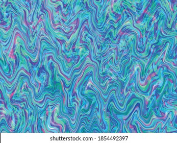 Artistic aqua wave background. Art space wallpaper. Artistic psychedelic marble artwork. Contemporary painting
