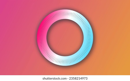 An artistic backdrop of geometric abstraction featuring a contemporary composition of gradient circle . Ideal for a wide range of applications, including posters, banners, brochures, websites.