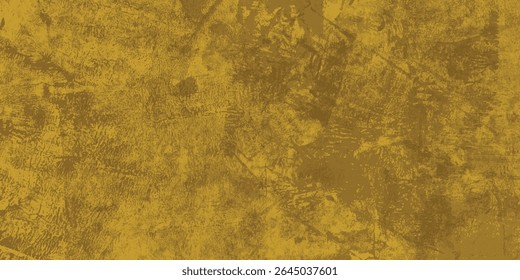 Fundo artístico em ocre dourado com texturas em camadas, pintura em flocos e envelhecimento natural

