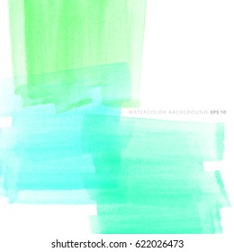 artistic backdrop in square shape, vector with brush strokes, watercolor look background with colorful painted stains