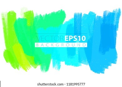 artistic backdrop, vector with brush strokes, brush paint look background with colorful hand painted stains