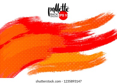 artistic backdrop, vector with brush strokes, brush paint look background with colorful hand painted stains