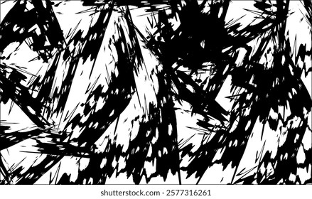 Artistic background with black dynamic paint design. Black art in white background , Best for interior design. Vector illustration.