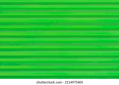 Fondo artístico de cuadrados verdes conectados horizontalmente. Textura geométrica. Patrón de arte abstracto de píxeles cuadrados. Fondo de píxeles verdes vectoriales, espacio para su diseño o texto
