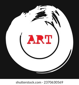 Artistic background with grunge brush strokes