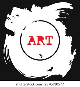 Artistic background with grunge brush strokes