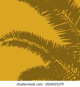 Artistic background with palm trees