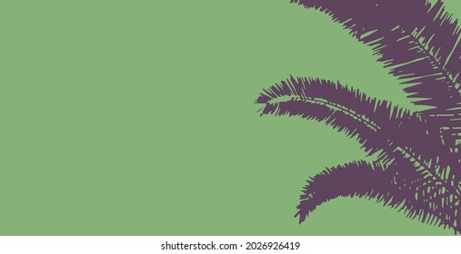 Fondo artístico con palmeras