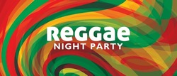 Artistic Background For Reggae Night Party Flyer With Swirl. Wide Vector Graphic Pattern. CMYK Colors