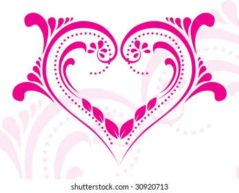artistic background with romantic tattoo, abstract illustration