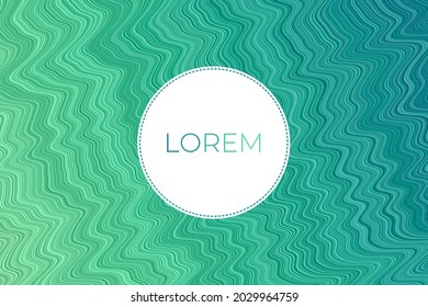 Diseño artístico de pancartas. Resumen del arte digital en colores verdes. Plantilla de portada de paisajes creativos. Se puede usar como banner, volante, afiche, tarjeta de visita, folleto. Impresionante ilustración vectorial.