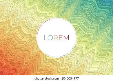 Artistic banner design. Abstract digital art in spectral colors. Creative landscape cover page template. Can be used as banner, flyer, poster, business card, brochure. Superb vector illustration.