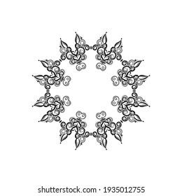 Vector de fondo de diseño artístico hermoso de mandala