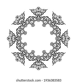 Artistic beautiful mandala design background vector