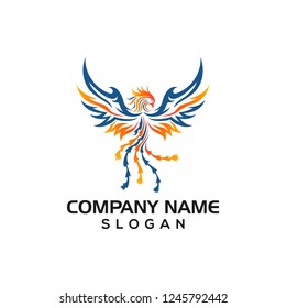 Artistic Bird for Art or sport logo template with vector file.
