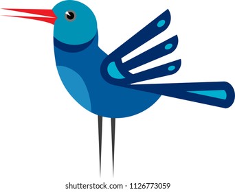 Artistic Bird, Bird Icon Vector Art Illustration