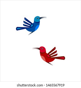 Artistic Bird, Bird Icon Vector Art Illustration