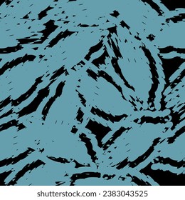 Artistic black and blue pastel abstract seamless pattern for fabric or wallpaper