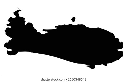 Forma de esfregaço de tinta preta artística. Escova de pintura desenhada à mão com uma silhueta detalhada e texturizada.